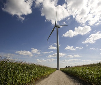 Between the corn and soybeans wind energy